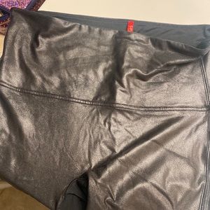 Spanx Faux Leather Leggings Pants 2X